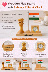 Porte-stylo en bois personnalisé avec impression pour cadeaux d'entreprise, Nouvel An chinois et Thanksgiving - Product Image 2