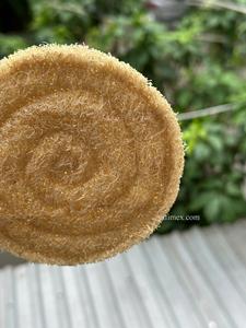 Tapis de théière luffa rond/dessous de verre 2 couches isolation thermique accessoires de café service à thé de haute qualité personnaliser la taille Made in Vietnam - Product Image 6