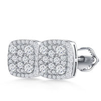 Boucles d'oreilles pendantes brillantes en argent sterling S925 plaqué or 18 carats avec diamants de laboratoire sur mesure pour femmes, accessoires de bijouterie en gros