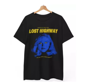 เสื้อยืดภาพยนตร์ Lost Road ปี 2026 ลายเดวิด ลินช์ คลาสสิค ทรงโอเวอร์ไซส์ แขนสั้น ผ้าถัก คุณภาพสูง เสื้อผ้าสตรีทแวร์สำหรับฤดูร้อน - Product Image 1