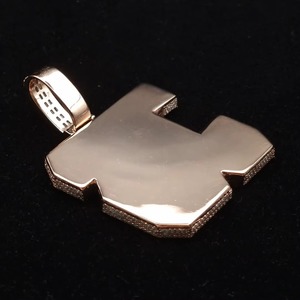 Luxury VVS Mossanite Diamond <b>Pendant</b> Iced Out Hiphop Jewelry Two Tone <b>Initial</b> Letter 925 Sliver Hiphop Custom Moissanite <b>Pendant</b> - Product Image 6
