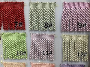 Fil à franges en maille moyenne ABU 11cm, fil de soie argenté, fait main, écologique, taille personnalisable pour vêtements liturgiques - Product Image 6