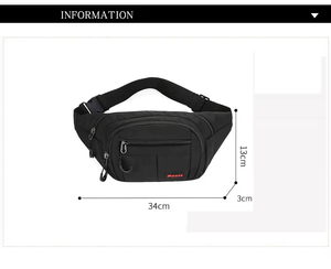 Riñonera de Nylon al por Mayor, Bandolera Antirrobo Impermeable para Hombres y Mujeres, Bolsa de Cintura Deportiva para Exteriores - Product Image 2