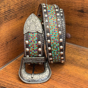 Cinturón de lujo con tachuelas de cuero de vaca genuino antiguo para hombres y mujeres, cinturones de cuero de grano completo para fiesta informal Vintage personalizados - Product Image 4