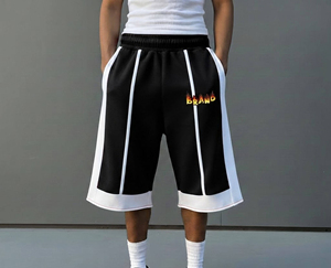 High Quality Knitted Cotton <b>Cargo</b> Shorts <b>Men's</b> Mid Waist Solid Color Side Pockets Comfortable Breathable Eco-Friendly Elastic - Product Image 1