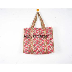 กระเป๋าโท้ทชายหาดลายทางผ้าฝ้ายควิลท์สไตล์โบโฮทำมือ ขนาดใหญ่ พร้อมหูหิ้วยาวสำหรับผู้หญิง ใช้สะพายไหล่ ใช้ได้ทุกวัน สำหรับช้อปปิ้งและงานแสดงสินค้า - Product Image 4