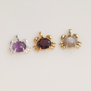 Pendentif en pierre de lune pêche naturelle, laiton doré, inspiré de l'océan, bijoux en pierres précieuses faits à la main, cadeau unique pour femmes - Product Image 5