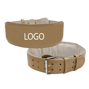 Hot Sale High Quality 4 Inches Cowhide Fitness Weight Lifting <b>Belt</b> Breathable Leather Custom Logo <b>Plus</b> <b>Size</b> Buckle Strong - Product Image 5