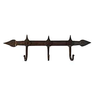 Customized Handcrafted <b>Wall</b> Mounted Iron <b>Hanger</b> With Powder Coated Finished For Bedroom Organizer For Bathroom Organizer - Product Image 2