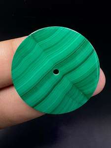 Esfera de reloj de malaquita natural, placa de esfera de piedras preciosas personalizada, 31,50 mm, 0,9 mm de grosor, esfera de reloj - Product Image 2