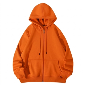 Unisex Winter Custom Logo <b>Zip</b>-Up Hoodie High Quality 100% Cotton Men's Winter Full <b>Zip</b> Oversized Hoodie with Custom Logo - Product Image 5