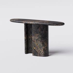 Best Seller Black Marble Console <b>Table</b> With Sculptural Base Luxury Entryway Furniture For Home Hotel Decor - Product Image 1