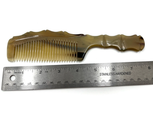 Hot Selling Buffalo Horn Pocket Comb Handmade Smooth Seamless Hair <b>Care</b> <b>Beard</b> Comb For Daily Grooming - Product Image 3