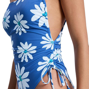 Traje de Baño de Una Pieza para Mujer ZABEX SPORTS, Diseño Sólido con Cristales, Spandex/Nailon, Antibacterial, Transpirable, Listo para la Playa, Verano - Product Image 5