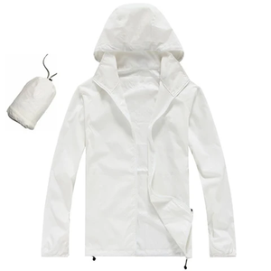 Men's Jackets Lightweight Hooded Windbreaker Water Resistant Full Zip Outdoor Jacket Custom Logo Private Label Supplier - Product Image 3