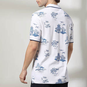 Polo de Golf de Poliéster Transpirable de Primera Calidad para Hombre, de Secado Rápido, de Manga Corta, con Logotipo Personalizado por Sublimación, Tallas Grandes - Product Image 2