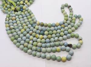 ลูกปัดโอปอลสีเขียวเลมอนทรงกลมเรียบขนาด 8-9 มม. ลูกปัดพลอยโอปอลสีเขียวธรรมดา ลูกปัดโอปอลแฟนซีสีเขียว สำหรับทำเครื่องประดับ - Product Image 5
