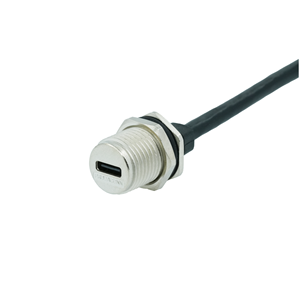 Connecteur de montage sur panneau de type C étanche IP67, filetage PG9, broche droite pour circuit imprimé - Product Image 6