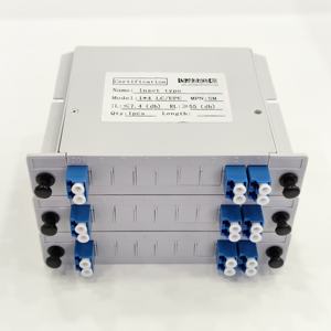 Módulo Divisor Óptico SMF LC UPC 1*4, Precio de Fabricante, Caja Divisora Enchufable para Redes FTTH y Telecomunicaciones - Product Image 1
