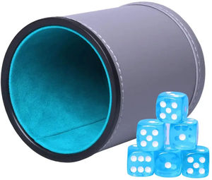 Juego de Backgammon de Cuero PU con Cubo de Dobleación, Vaso para Dados y Fichas, Vaso para Dados de Cuero Ovalado al por Mayor - Product Image 6