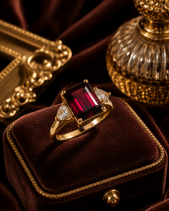 Natural Rhodolite Mozambique <b>Garnet</b> 925 Sterling <b>Silver</b> Gold Plated Heart Cut AAA Gemstone <b>Ring</b> for Wedding Engagement Gift - Product Image 1