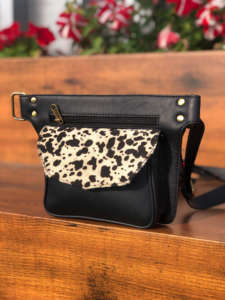 Nouveau sac de taille en cuir véritable fait à la main occidental avec ceinture réglable Unique Vintage élégant sac banane hanche sacs de taille réglables - Product Image 3