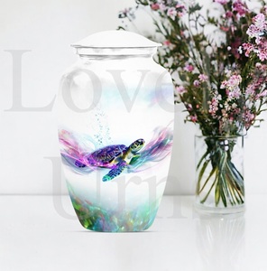 Urne colorée en forme de tortue pour cendres de crémation, urnes blanches pour cendres, souvenir commémoratif, décoration, hommage, rémembrance - Product Image 4