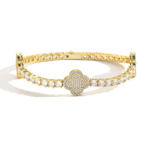 Luxury VVS Moissanite Diamond Iced Out Cuban Link Hip Hop Bracelet <b>for</b> <b>Men</b> 925 Sterling Silver Custom Jewelry Available <b>for</b> Sale - Product Image 4