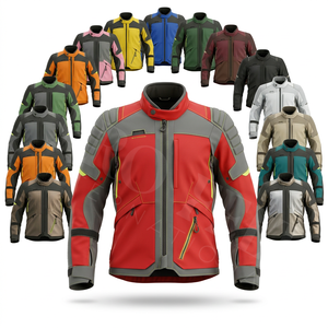 เสื้อแจ็คเก็ตขี่มอเตอร์ไซค์สำหรับกิจกรรมกลางแจ้ง กันน้ำ ระบายอากาศได้ดี ป้องกันการกระแทก พร้อมแผ่นเกราะ CE ป้องกันลม ทำจากผ้าทอ - Product Image 1