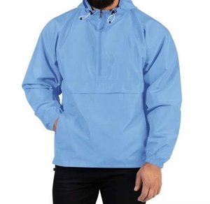 Chaqueta cortavientos tipo anorak personalizable de estilo vintage, impermeable, con capucha, ligera, para hombre. - Product Image 1