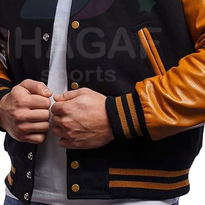 Veste en molleton slim formelle variée avec col montant et logo sur le devant - Product Image 4