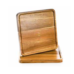 Bandeja Cuadrada de Madera Natural para Servir, Bandeja de Madera Maciza para Uso en Restaurantes, Hoteles y Cocinas, Venta al por Mayor - Product Image 6