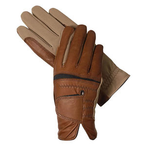 Gants d'équitation en cuir de chèvre pour femmes, hommes et jeunes - légers, imperméables, extensibles, coupe-vent et confortables - Product Image 2