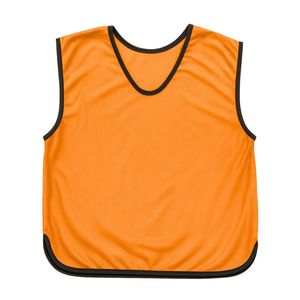 Orange Mesh <b>Training</b> Vest Sleeveless V-Neck Breathable Polyester Sports Jersey for Adults Unisex All Seasons - Product Image 1