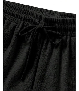 Conjunto Casual con Capucha 2026: Sudadera Texturizada de Manga Larga con Cordón y Pantalones Cortos a Juego en Tela Suave y Transpirable - Product Image 4