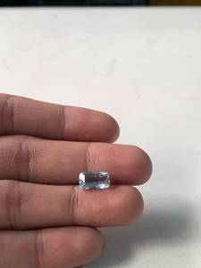 A. R. CREATION Aguamarina Azul Iridiscente Natural, Corte Cojín, 3 CTS, 11x7x6 MM, Gema Suelta con Juego de Color y Fuego, para Joyería - Product Image 1