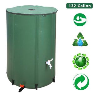 Serbatoio Pieghevole Verde da 132 Galloni per Raccolta Acqua Piovana, Accessori da Giardino - Product Image 6