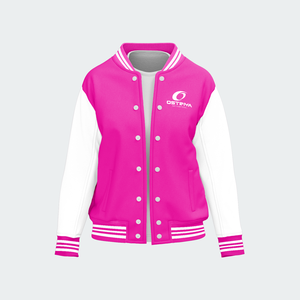 Ostriya Intl Men's High Quality Varsity <b>Jackets</b> <b>Custom</b> Embroidered Front 3D Breathable Polyester Winter V-neck Outdoor - Product Image 6