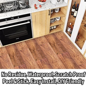 Adesivi da terra Peel-and-Stick in PVC autoadesivi rimovibili impermeabili in legno naturale aspetto pavimento in plastica - Product Image 5
