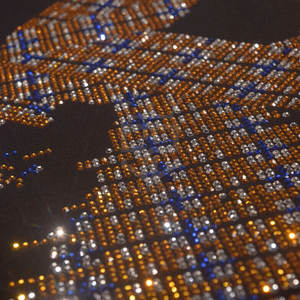 Camiseta de hombre con estampado de color sólido y pedrería, de corte holgado, para hombre, talla grande, 100% algodón, para verano. - Product Image 5