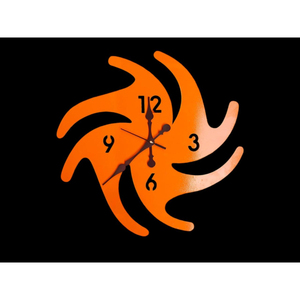 Modern Nordic Turquoise Windmill <b>Wall</b> <b>Clock</b> Creative <b>Silent</b> Sunburst Design Large Decorative Geometric Analog <b>Clock</b> For Living - Product Image 3