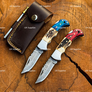 UA Supplies Razor Sharp Damascus Steel High Quality Folding Knives OEM ODM Support Customizable EDC Pocket Knife Survival Kit - Product Image 2