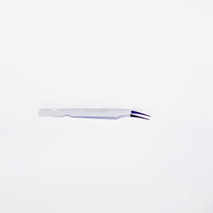 Pinzas de Acero Inoxidable DANTRIC IMPLANTS GJ-875 Blanco Perla Morado, Herramientas de Maquillaje para Salón de Belleza, Puntas Curvas Manuales de 10 mm - Product Image 6