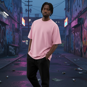 Camiseta de Hombre 100% Algodón, con Logotipo Personalizado Serigrafiado, 210gsm, Color Sólido, Ecológica, Transpirable, Estilo Hip Hop Urbano, Top Tendencia - Product Image 4