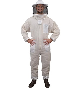 Ultravent Beekeeping <b>Suit</b> with Round Veil 3-Layer Anti-cut Design Level D Protection Regular Fit for Men & Women Heat Resistant - Product Image 1