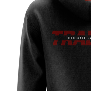 Sweat-shirt à capuche en polaire tricoté noir pour homme avec logo imprimé sur le devant, coupe classique, décontracté, écologique et coupe-vent - Product Image 4