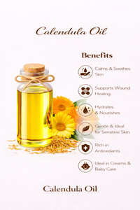 Huile Essentielle Pure de Calendula 100% Naturelle pour Soins de la Peau, des Cheveux et du Visage, Massage, Usage Cosmétique, Tous Types de Peau, Approvisionnement en Gros, Exportation - Product Image 3