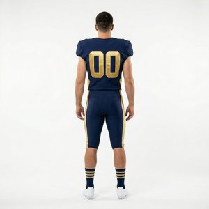 Uniforme de football américain imprimé sur mesure, haute densité, contrôle de l'humidité, 100% polyester avec service de personnalisation du logo et du numéro - Product Image 2