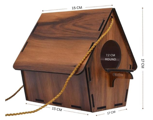Casa para Pájaros de Madera MDF Hecha a Mano, Refugio Decorativo para Pájaros para Jardín, Balcón y Decoración del Hogar al Aire Libre - Product Image 5