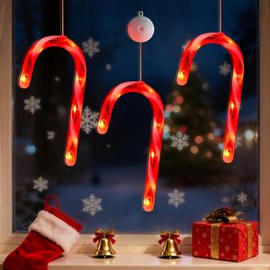 3 Pack Battery-Powered Red LED String <b>Lights</b> Christmas Window Decorations with <b>Timer</b> Candy Cane Design 2026 Ha Christmas <b>Lights</b> - Product Image 1